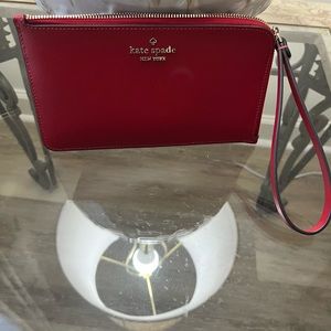 Kate spade cherry red wristlet